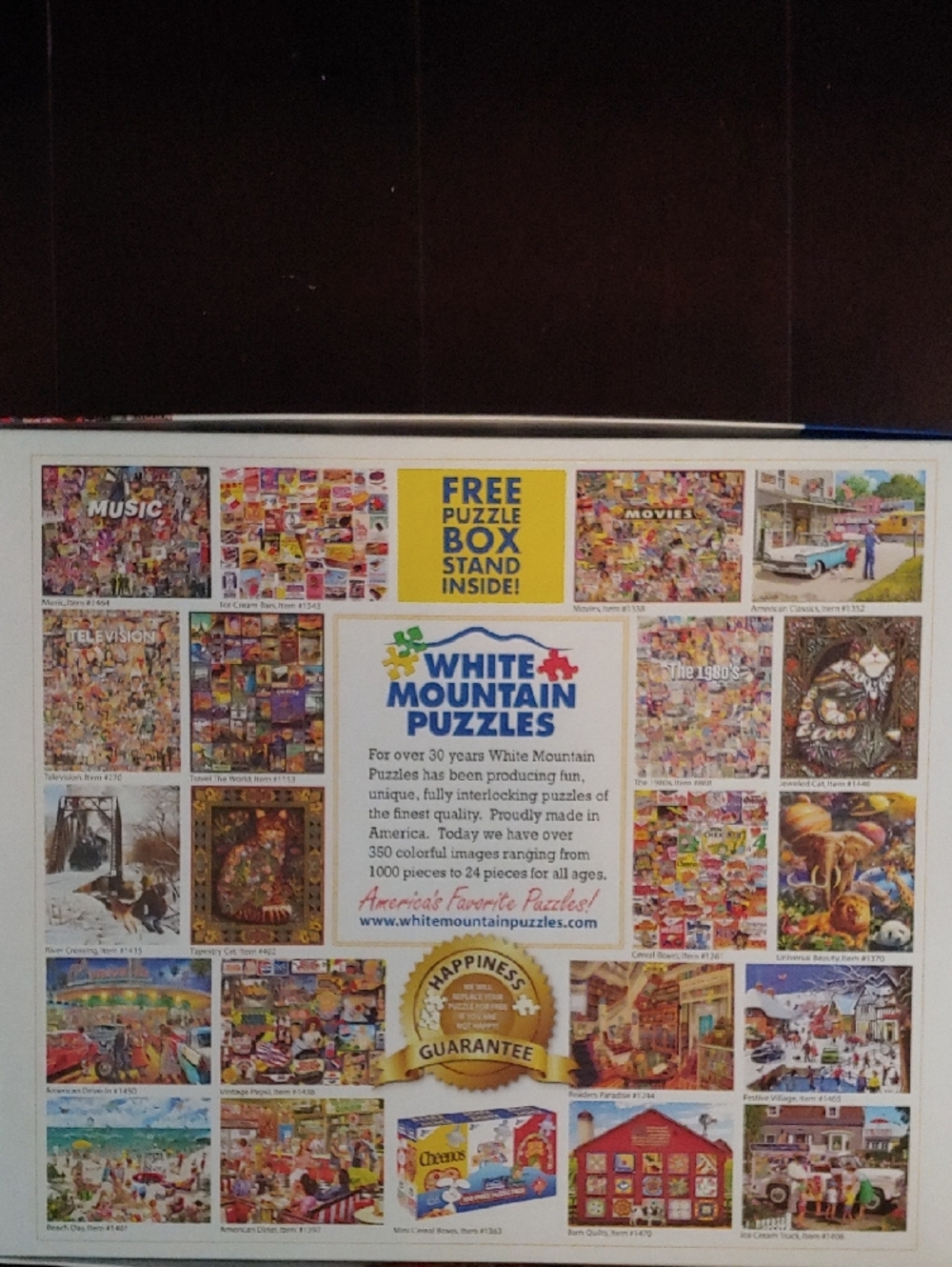 White Mountain Penny Candy Puzzle - Bright Multicolor Candy-Themed Collage - Picture 4 of 4